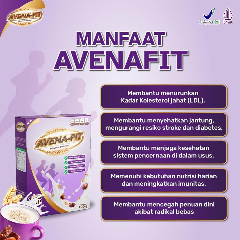 AVENAFIT 2 BOX - SEREAL OAT JAGA KADAR K0L3S DALAM TUBUH | BISA COD SUDAH HALAL MUI DAN BPOM - DISTRIBUTOR RESMI 1