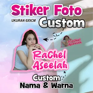 Stiker Wajah  custom viral tiktok dan Tulisan Nama Custom  Label - Bahan Anti Air ️️- bisa ditempel dimana aja lebel puffy  stickers kertas  label  aksesoris label  nama  buku sticker