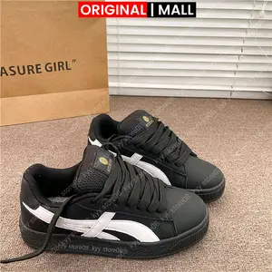 SEPATU SUIIDE XL GEMUK ANAK LAKI LAKI REMAJA DENGAN GARISS SEKAT TERBARU SPATU PERIA DENGAN BAHAN LIDAH BUSA GEMUK TALI LEBAR PANJANG DENGAN WARNA HITAM BLACK MEWAH Fashion