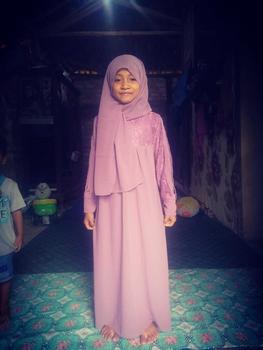 Product Review of Inara Dress Kids Syari Baju Gamis Muslim Cantik Motif Brukat Bunga Anak Perempuan Ceruty Babydol Premium 5-12 Tahun Size L dan XL Panjang dan Tanggung Shakila Set Kerudung Pasmina Lebaran 2025 from R**i 1