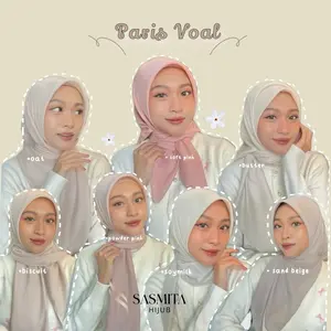 PARIS VOAL JAHIT TEPI FULL PREMIUM TANPA LABEL