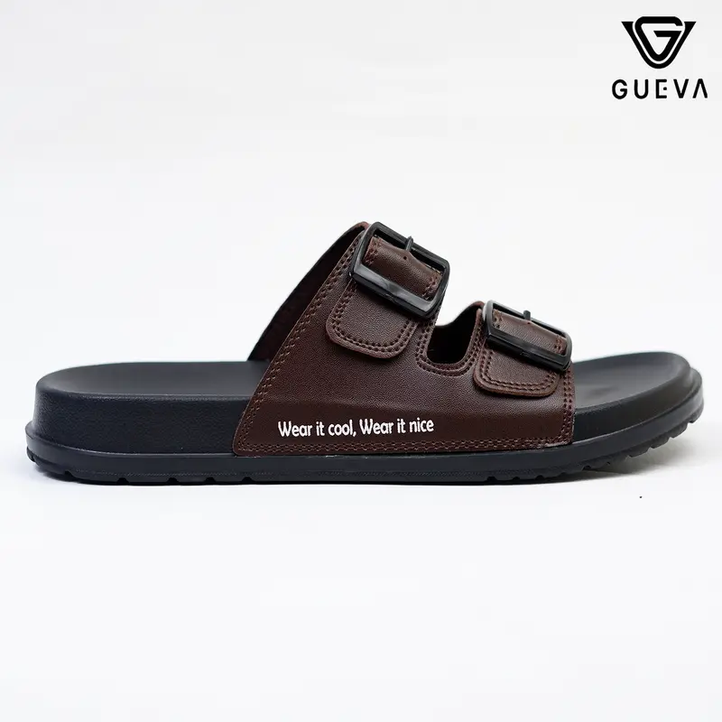 GUEVA Sandal Pria Kasual Gaya Modern Kekinian Terbaru Ringan Lentur Gueva - AJE 01 Jepit Sendal Selop 6