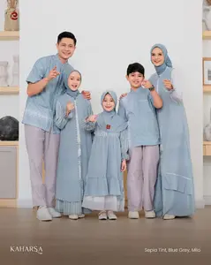 Sarimbit Keke Terbaru 2025 Kaharsa Series Blue Grey | Sarimbit Keluarga Keke Kaharsa Series Terbaru | Sarimbit Keke Terbaru | Sarimbit Keluarga Keke | Keke Busana | Kaharsa Series by Keke | Sarimbit Keke Ria Ricis | Ricis for Keke