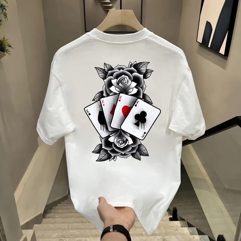 YouTee – Flower Card | Kaos Lengan Pendek Oversize Unisex Premium | 100% Katun Combed 24s | Sablon DTF | Ukuran Jumbo Big S-4XL (LD 128cm) | Anti Gerah Anti Terawang | COD 0