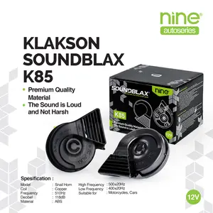 SOUNDBLAX Klakson Keong Waterproof Suara Klakson Mobil Eropa Universal Semua Kendaraan Motor Mobil K85 - NINE AUTOSERIES
