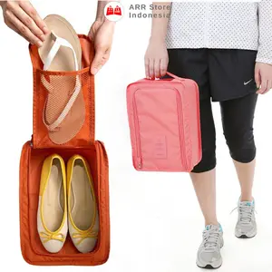 Tas Sepatu Shoes Bag Tas Tempat Sepatu Sandal Tas Sepatu Olahraga Kain Minimalis Waterproof T 0263 MFB