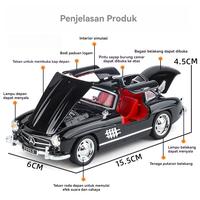 Gambar GEMBIRA TOYS Mobil Mainan 1:32 Mercedes-Benz 300SL Diecast Alloy Classic Car, Lampu Suara, Pull Back, Pintu Buka 4 Sisi - Red dari GEMBIRA TOYS Mall Kab. Tangerang 4 Tokopedia