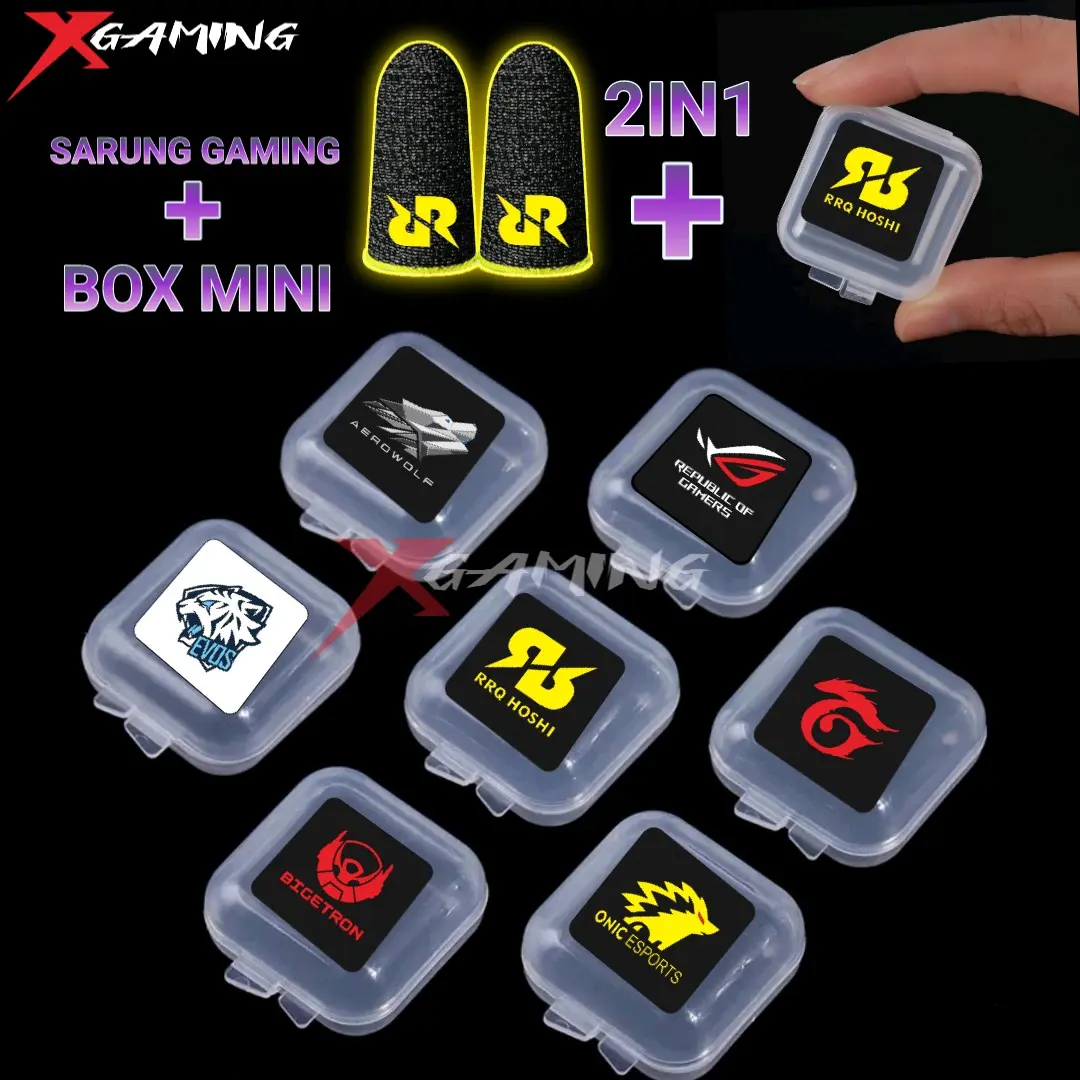 BANYAK - box Mini Sarung jempol ff ml pubg Gaming Anti Keringat Basah Super Sensitif Premium Game Murah