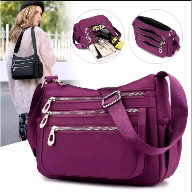 Tas Slempang Wanita Ibu-Ibu Kondangan Korean Bagus Murah Banget - Kanvas - Perempuan, Slingbag 1