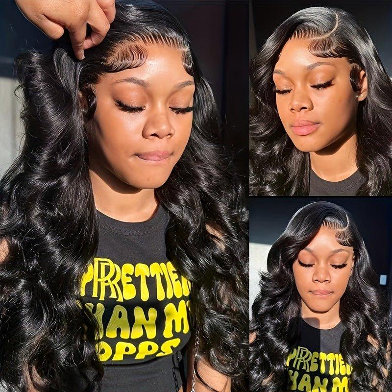 Product Introduction of LEMODA Body Wave 13x4 Full Lace Front Wigs 210% High Density Human Hair for Women HD Lace Front Human Hair Wig With Baby Hair Natural Black 12