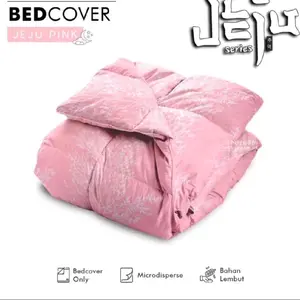 Bedcover Only Motif Jeju Memory Ukuran 120x200 160x230 180x230 200x230 Katun Halus Lembut King Promo Free Tas Bed Cover Isi Dakron selimut saja