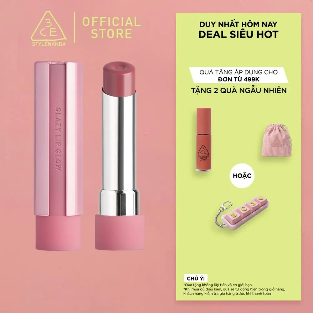 Son bóng dưỡng môi 3CE GLAZY LIP GLOW