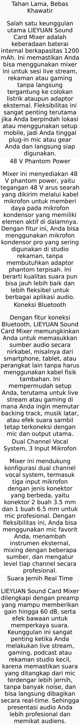 LIEYUAN Sound Card Mixer External Bluetooth Live Broadcast 1200mAh - V19 LIEYUAN Sound Card Mixer External Bluetooth Live Broadcast 1200mAh - V19