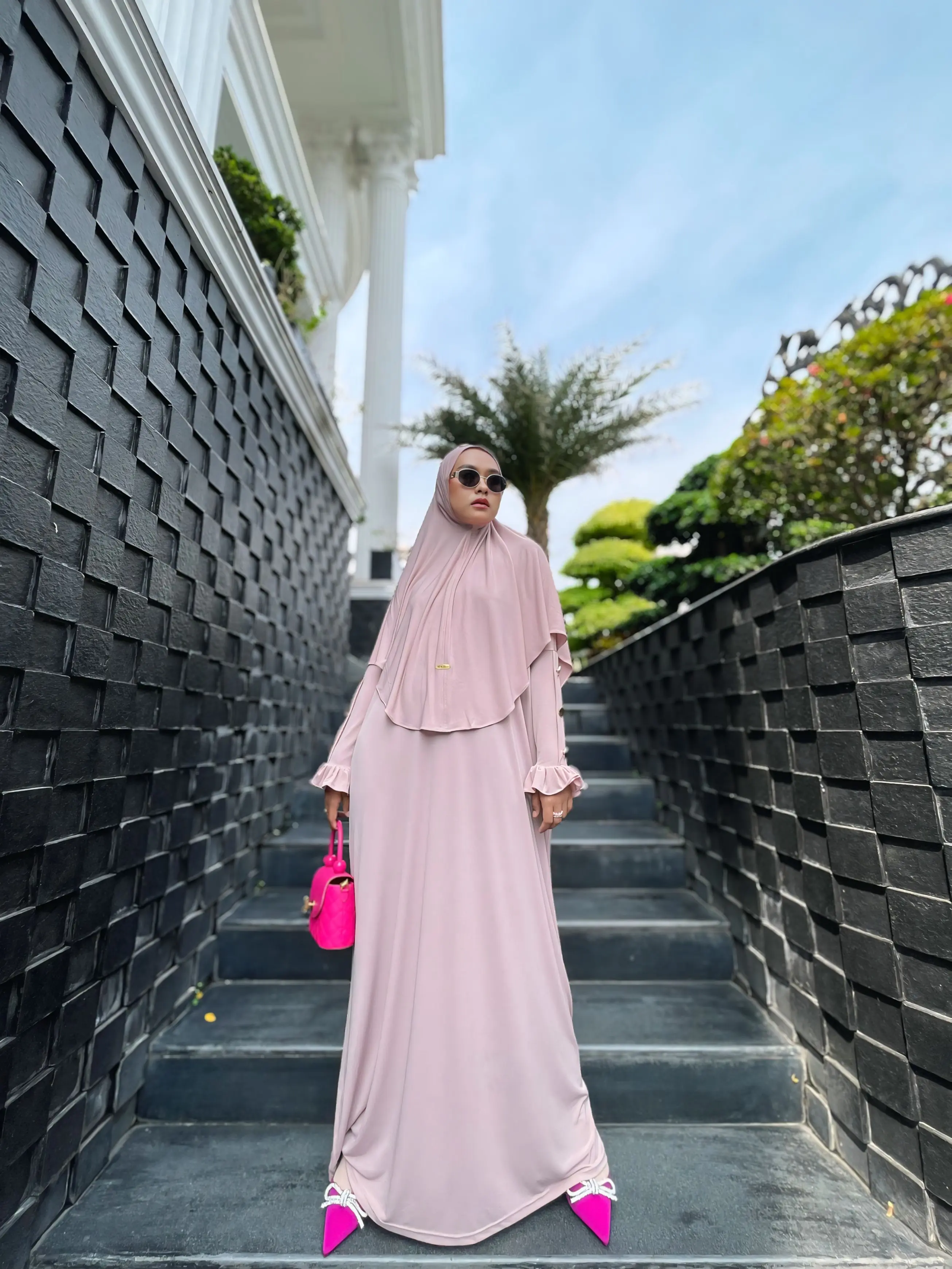ONE SET SYAR'I SHAFA By Museza: Korean Jersey Premium
