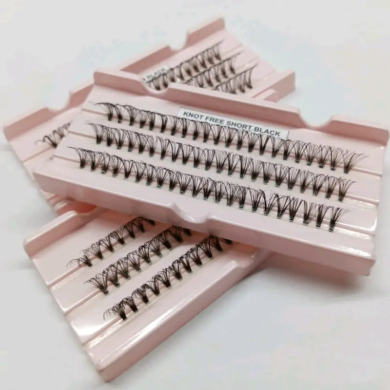 Bulu mata knot free super lentik Tebal bulu mata latina fake lashes bulumata anime wispy eyelashes Mempercantik tanpa lem bulu mata dan lem buluma tamurah eyelash nya satu paket extension 0