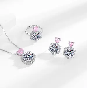 S116 Set Perhiasan Wanita Fashion Tangan Bangle Couple Pasangan Wanita High Quality Grade VVS1 5A Store Anti Karat Luntur Berubah Garansi 1 Tahun COD