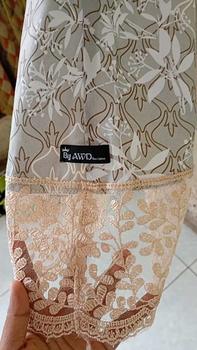 Product Review of mukena dewasa shiren 2in1 printing _ mukena mewah _ mukena menjelang ramadhan _ mukena nyaman _ mukena cantik _ mukena printing _  mukena viral mukenamurah daily ziper hitam Super Katun Motif Renda Muslim from w**z 1