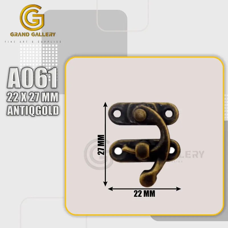 KUNCI PENGAIT KOTAK/ PENGUNCI BOX HANTARAN PERHIASAN -A061 22 x 27 MM 1