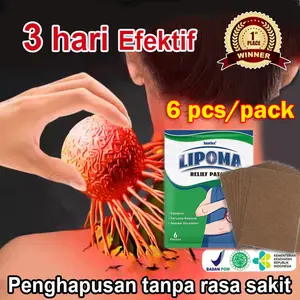 Patch Lipoma Organik Penghilang Benjolan Lemak & Kelenjar Getah Bening | 6 pcs/pack Ketiak Benjolan Di Leher Punggung Pundak Kaki Selangkangan