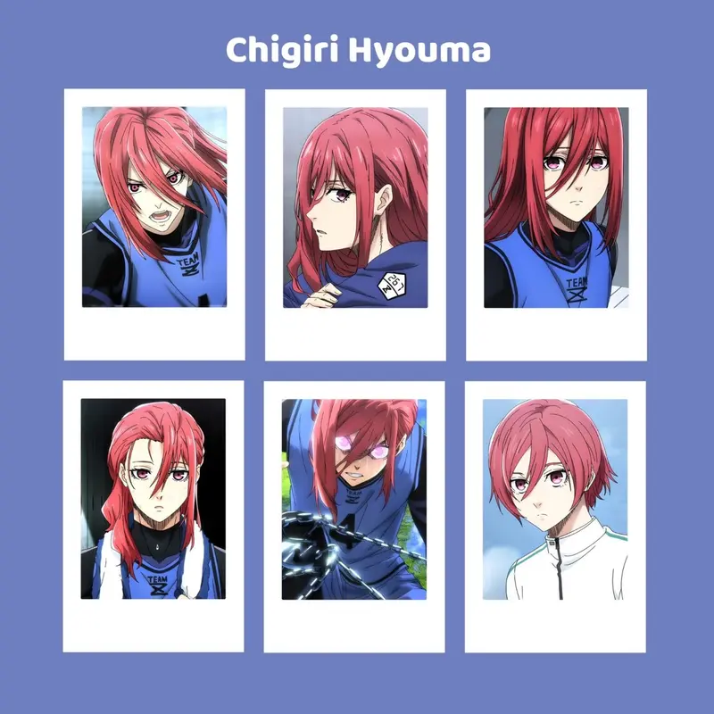 Polaroid Anime Blue lock Bachira meguru isagi nagi chigiri rin itoshi 3