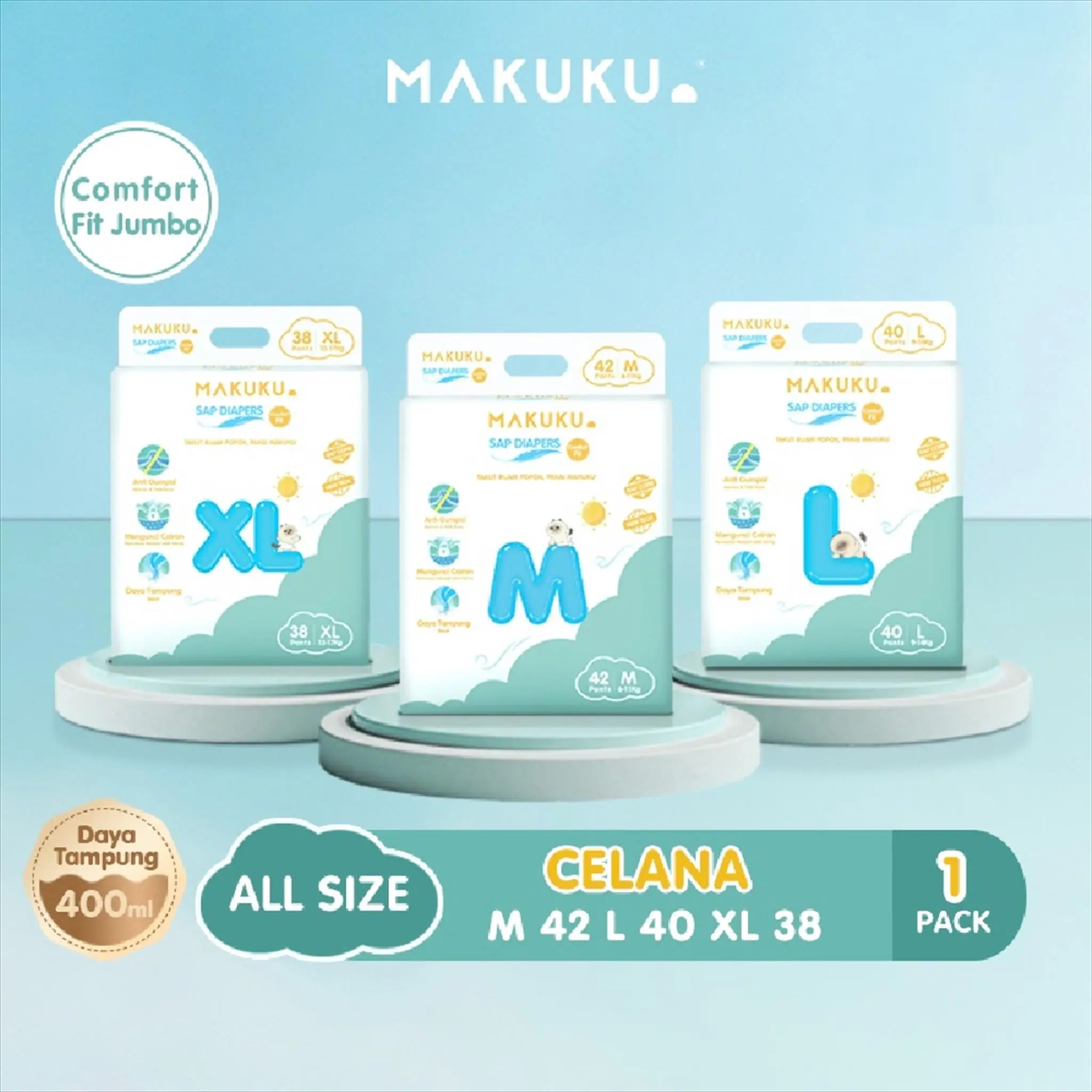 Makuku Comfort Fit SAP Diapers Big Pack