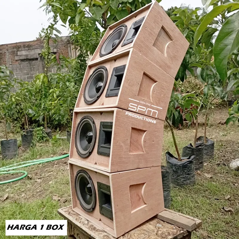 PAKET 1 Box Speaker Line Array 6 inch isi Speaker ACR 660 dan Tweeter Audax AX65 2