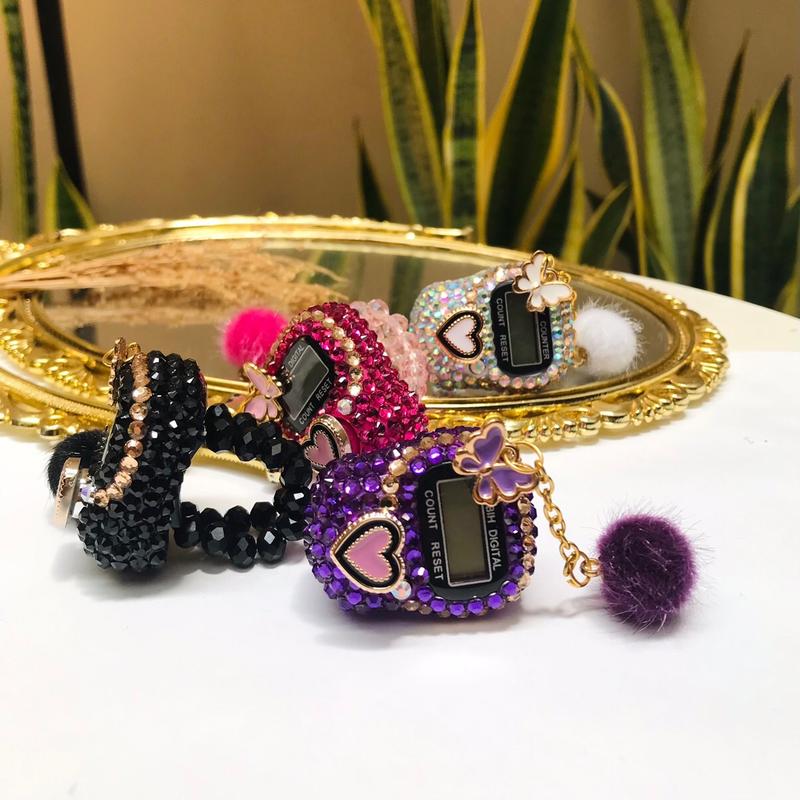 Tasbih LOVE pompom - non led 1