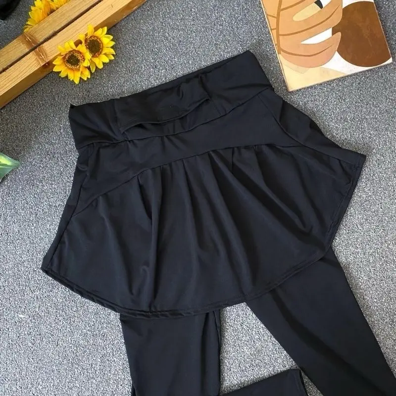 ￼ROK LEGGING SAKU Premium Olahraga Lari Senam Poundfit Zumba Aerobik Badminton Basket Muslimah Sport 3