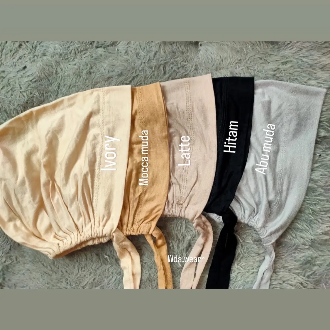 Ciput tali rayon basic kaos premium // iner basic anti pusing Kerudung