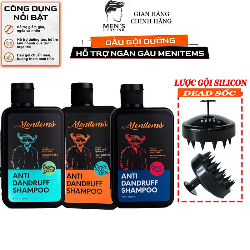 (Chính Hãng) Dầu gội dưỡng tóc Menitems 250ml,giúp ngăn gàu, giảm ngứa, dầu nhờn, cấp ẩm, phục hồi tóc hư tổn, chăm sóc tóc 250ml