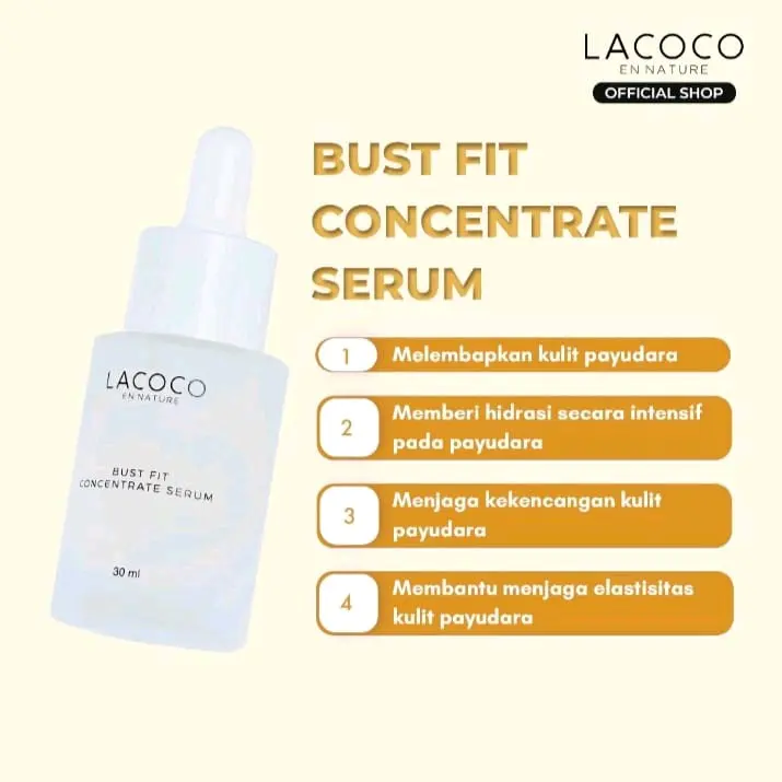 Lacoco Bust Fit Concentrate Serum 30ml Perawatan Payudara Wanita 0