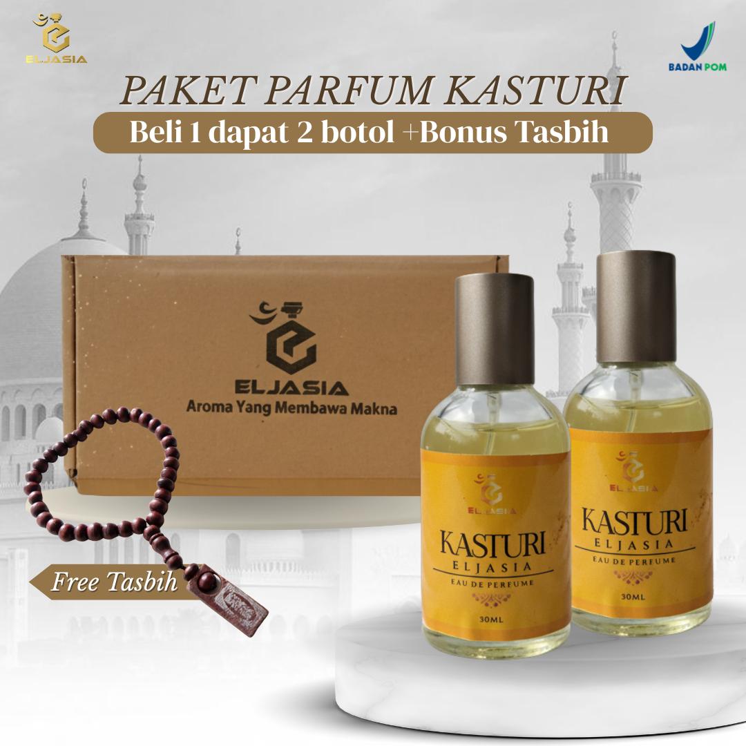ELJASIA Paket 2 botol Parfum Kasturi isi 30ml- Parfum Non Alkohol