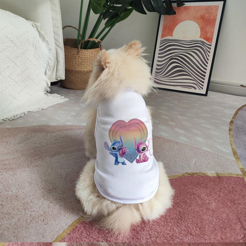 Product Introduction of Rompi dengan cetakan kucing dan anjing, jaket bernafas dengan corak arnab cinta, untuk anjing kecil dan sederhana, Baju 5