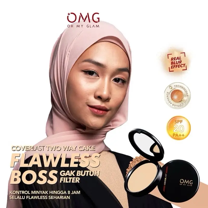 OMG Oh My Glam Coverlast Two Way Cake 12 Gr | TWC | Bedak Padat 5