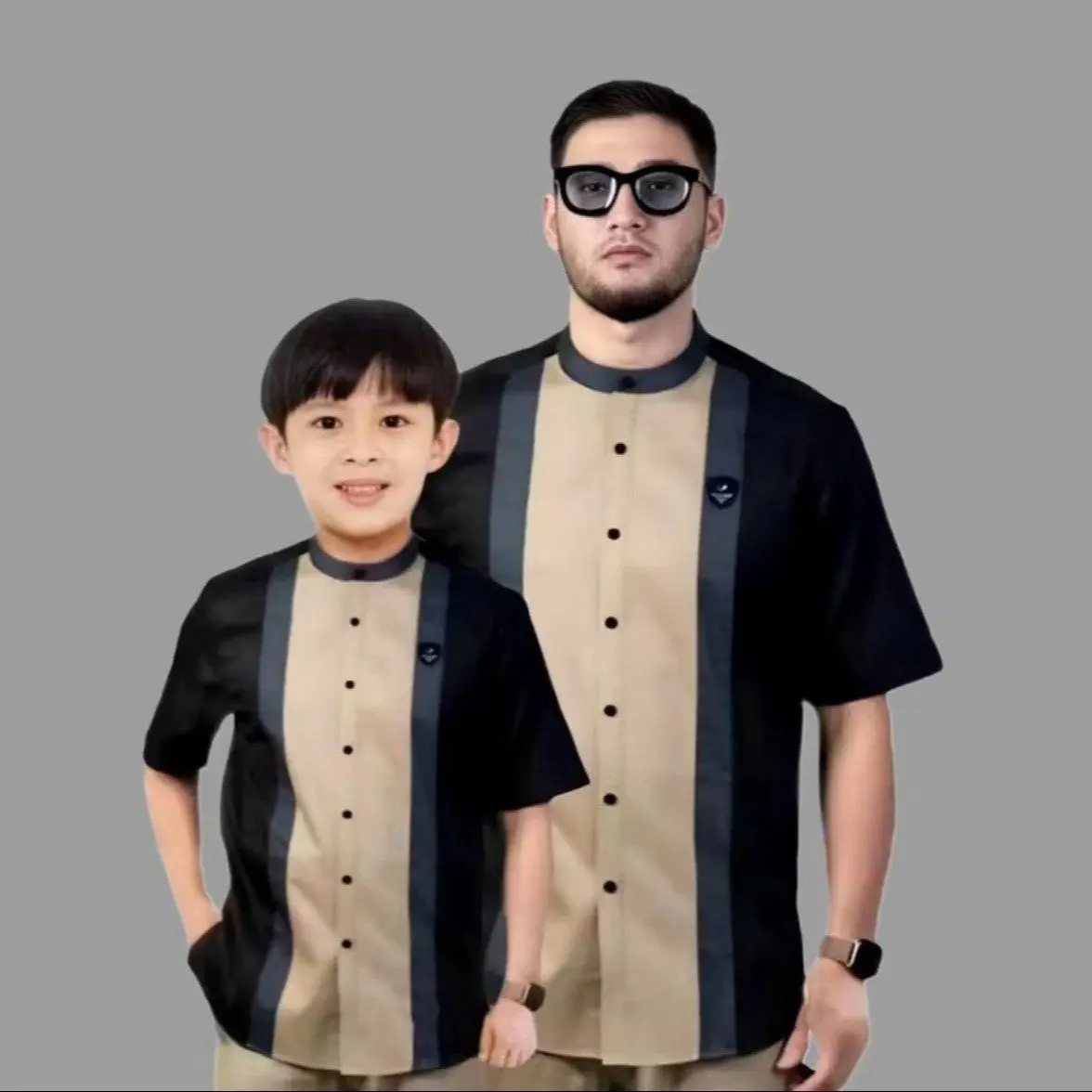 (kirim hari ini) Baju Koko Couple Ayah & Anak - Baju Ayah & Anak Laki Laki Harga Terpisah