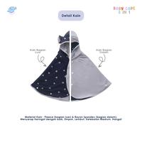 Gambar Elephas Baby Cape 2 In 1 - Jacket Bayi & Anak Multifungsi Selimut Hoodie Premium Lembut Tidak Panas - CAPE-BLACK LEOPARD dari elephas.id Kab. Bandung 3 Tokopedia