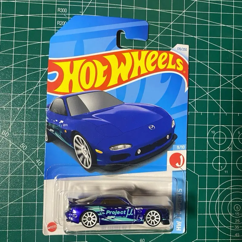 Hot Wheels Mazda RX-7 Project U Biru Hot Item Mainan Anak