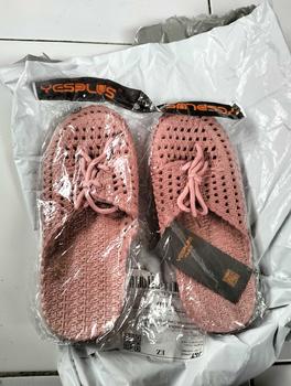 Product Review of [YESPLUS] PY132 Sandal Selop Wanita Flat Jelly Import Fashion Model Tali Rajut Terbaru from A**a 0