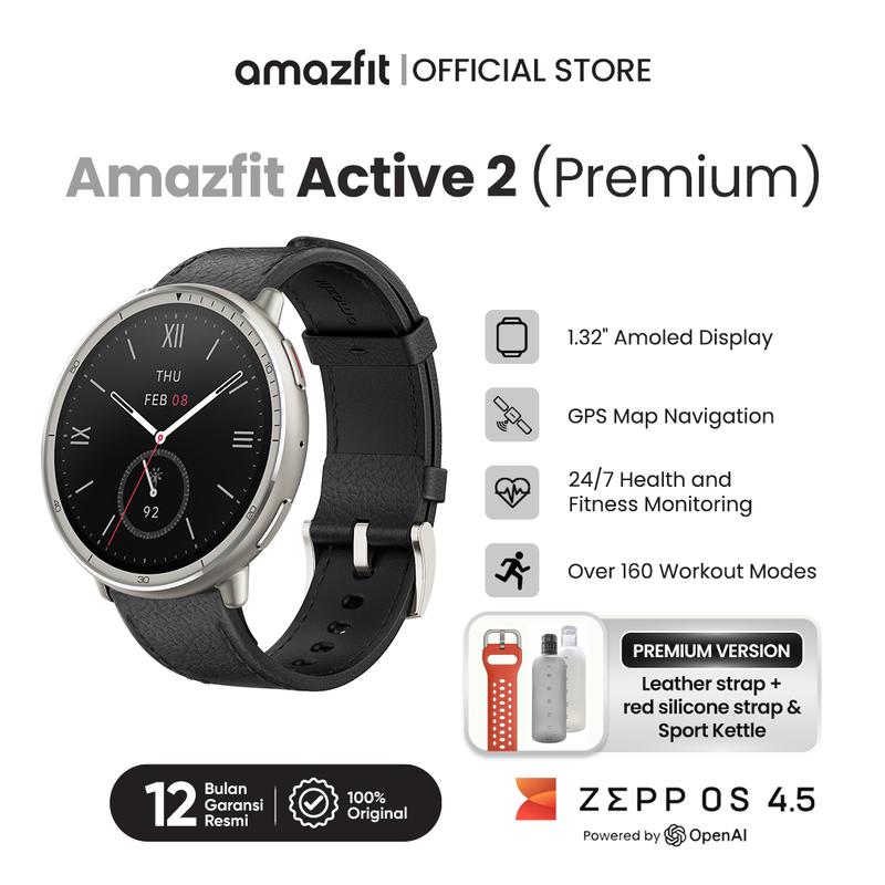 Amazfit Active Premium Smart Watch 44mm Sapphire Glass