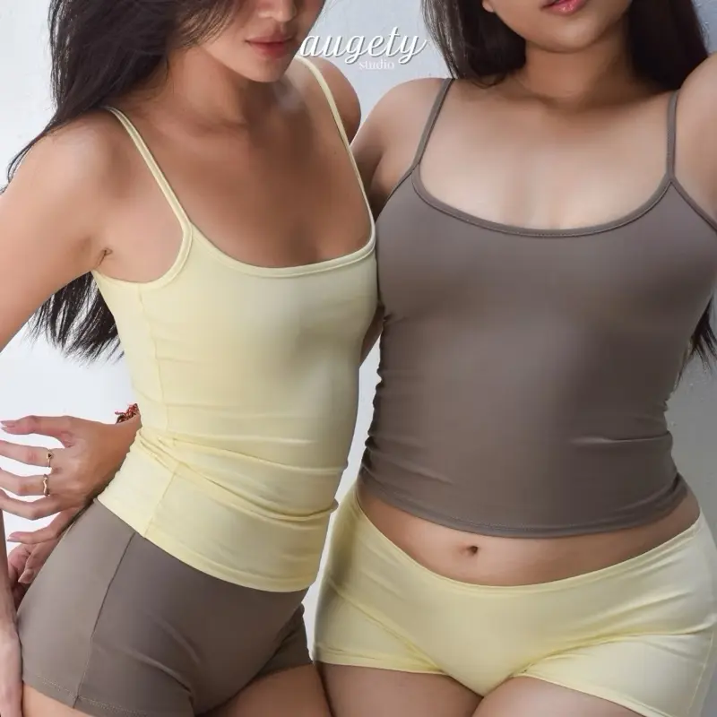 [CÓ MÀU MỚI] Áo Hai Dây Basic Chiết Eo Vải Thun Cao Cấp Premium Leisure Augety Studio MIRA TOP