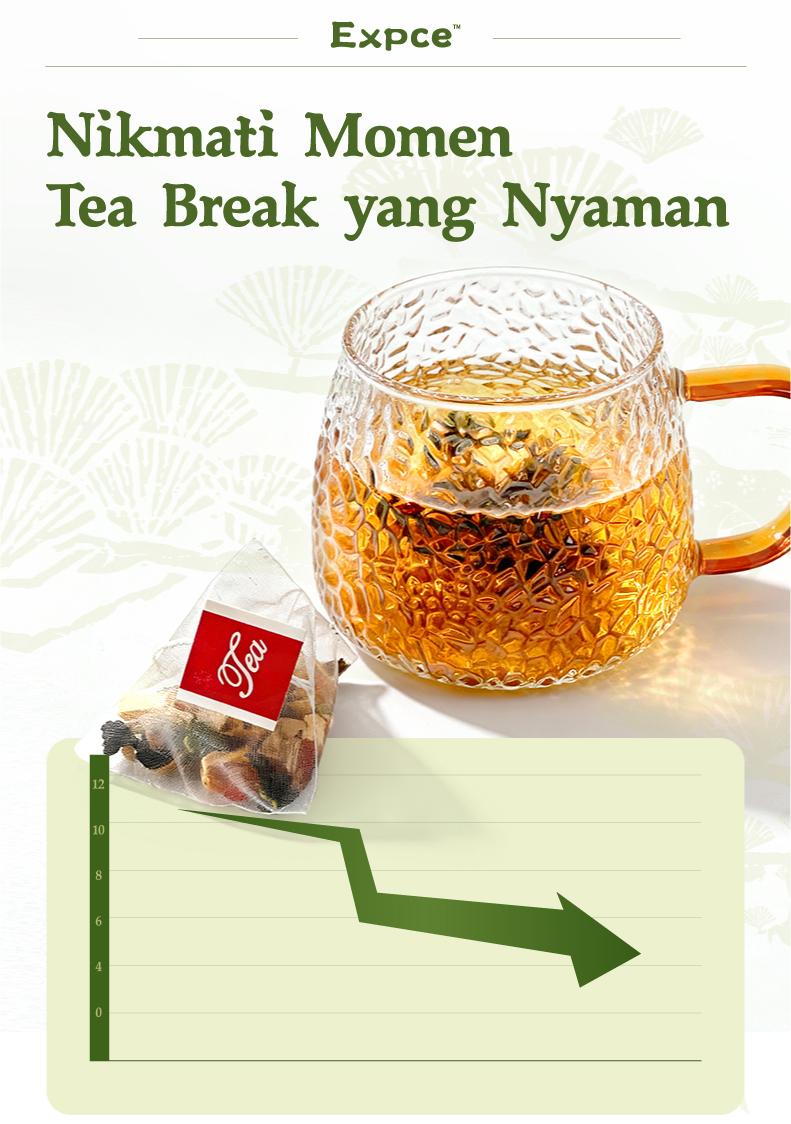 Expce Teh Herbal 12 Sachet, Segar Alami, Relaksasi Setiap Hari