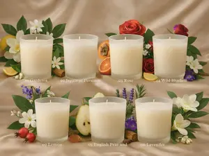 Eclat Lilin Aromaterapi Mini Soy Wax 62g Kaca Frosted | Scented Candle Estetik 7 Aroma (ES002)