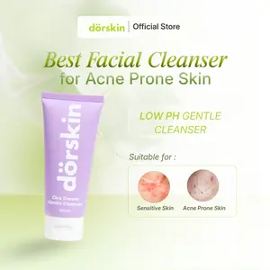 Dorskin Cica Dream Gentle Cleanser - Sabun Cuci Muka Kulit Berjerawat & Beruntusan Low pH Facial Wash Dengan Extract Centella Asiatica Mencerahkan & Membersihkan Kotoran Wajah Kering-Berminyak. - Pembersih Wajah