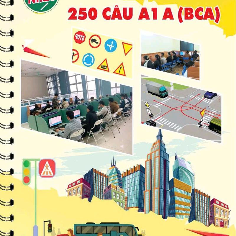  Sổ Tay Mẹo giải lý thuyết 250 câu Hạng A1.A của  BCA ......................sổ tay giấy a4 