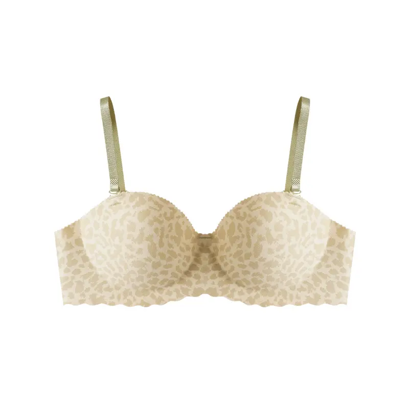 Missoofficial.id BR1931 Bh Bra Wanita Tanpa Kawat Motif Macam Tutul Seamless PushUp Bralette Pakaian Dalam 5