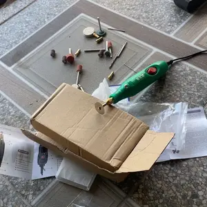 BOR MINI 12V DC - Gerinda Mini Listrik Multifungsi, Alat Ukir Kayu & Poles, Engraver + Amplas, Kecepatan Tinggi , Cocok untuk Kerajinan & DIY - COD-Dikirim dalam waktu 24 jam