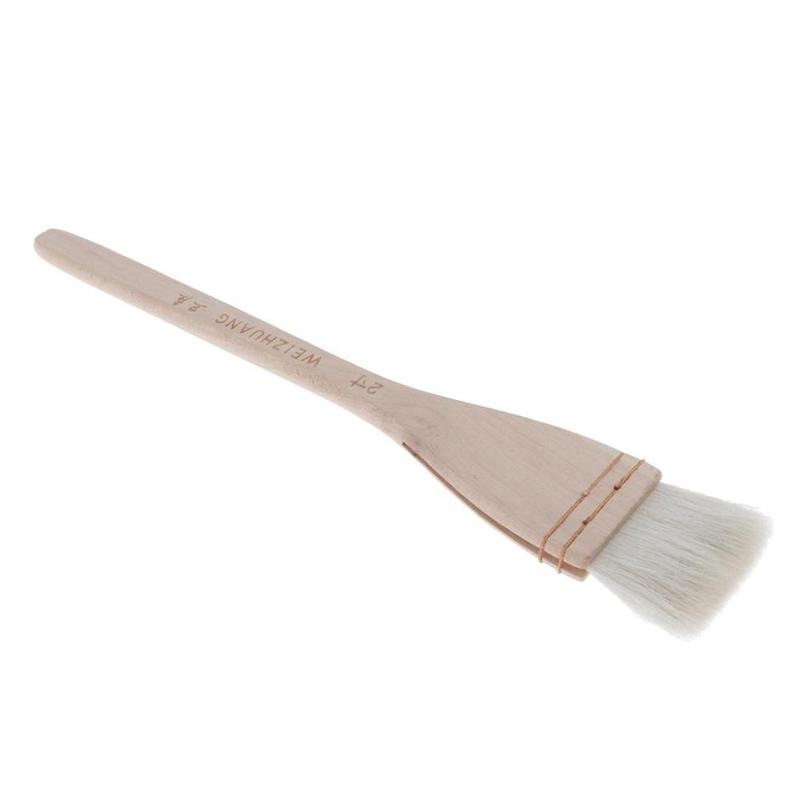 Cọ Vẽ, Cọ Chóp Phẳng Và Dài, Tay Cầm Bằng Gỗ, 2 Inch, Thích Hợp Vẽ Tranh Treo Tường 0