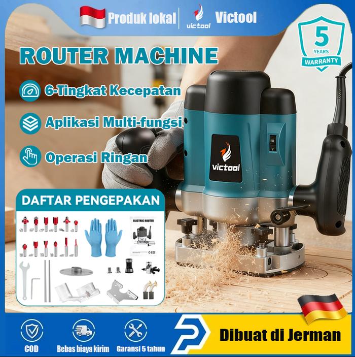 Promo Victoool Mesin Router Orion RA 3620 Profil Kayu 34000 RPM 1700W 6 ...