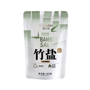 Garam Bambu Panggang Tradisional 800°C, Alami, 0 Aditif, Meningkatkan Rasa dan Kesegaran, Tanpa Zat Anti-penggumpalan, 265g, Cocok untuk Penggunaan di Rumah oleh Usia Menengah dan Lanjut