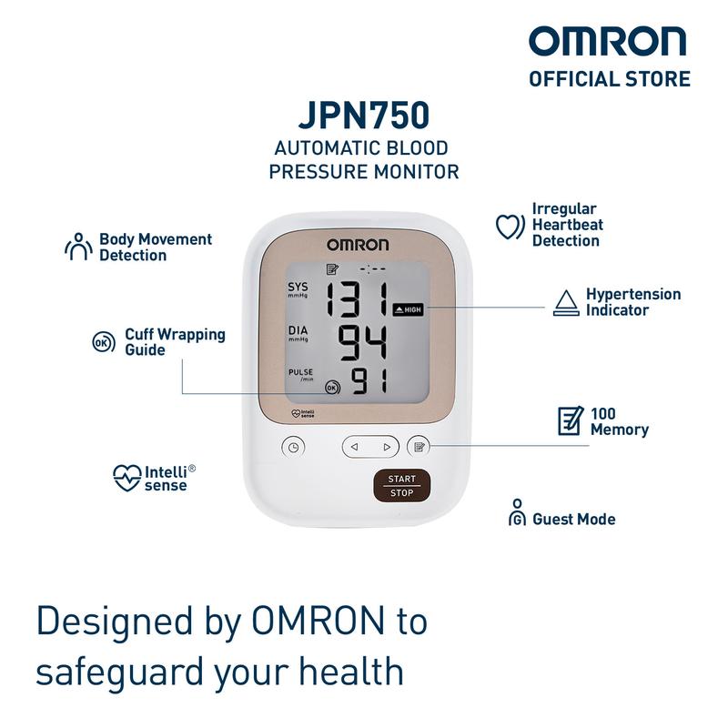 OMRON Automatic Blood Pressure Monitor JPN750 1
